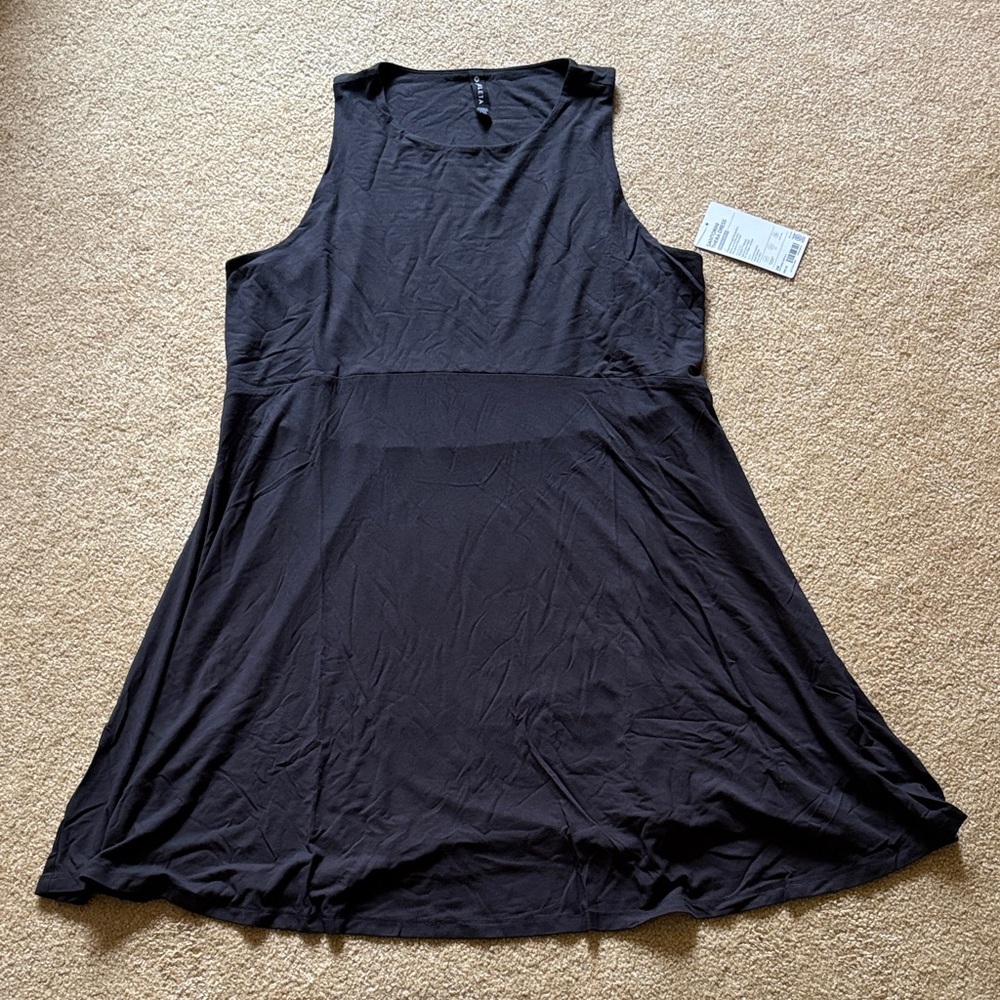 Athleta Black Santorini Thera Dress 2X NWT